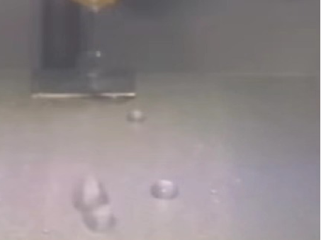 超疏水性能测试 超疏水性能测试:改性铝合金(-60℃)滴水测试,水滴流走